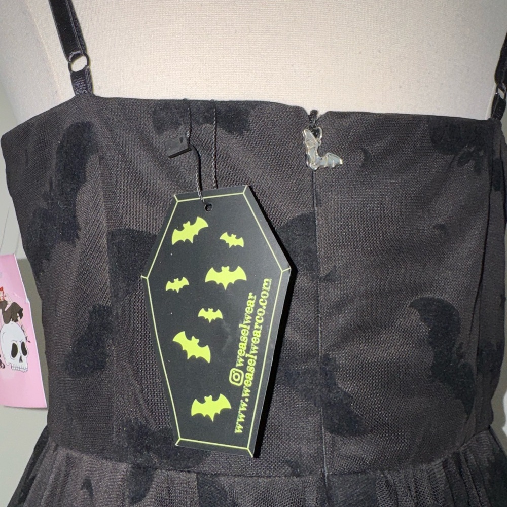 NEW WEASEL WEAR Nosferatu Bat Maxi with Built-In Romper Size Large - Picture 11 of 11